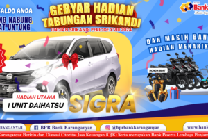 Undian Tabungan Srikandi PUD BPR Bank Karanganyar 2024 Periode XVIII